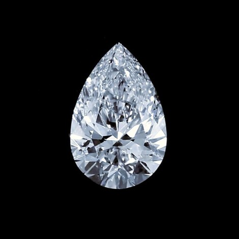 Diamond pear hochfeines Weiss+ (D) loupe clean 0.61 ct.