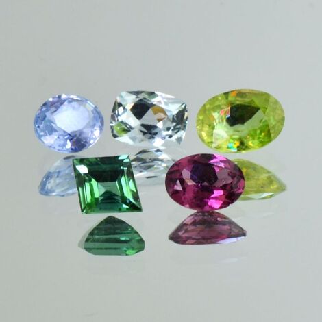 Mixed Lot faceted multicolor 7.63 ct