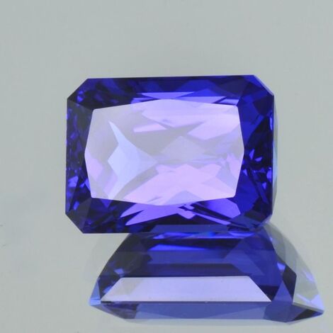 Tansanit octagon violettblau 17,47 ct.