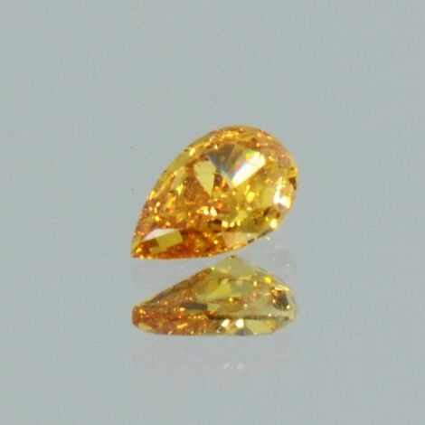 fancy diamond pear orange si1 0.26 ct