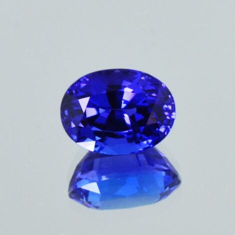 Tanzanite oval intense blue 4.49 ct.