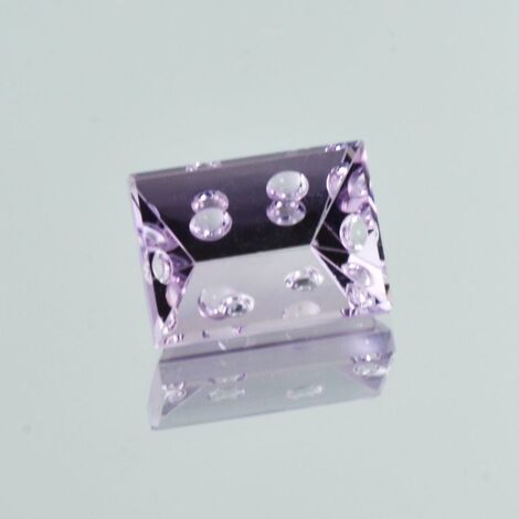 Amethyst rectangle mastercut light lilac 11.38 ct