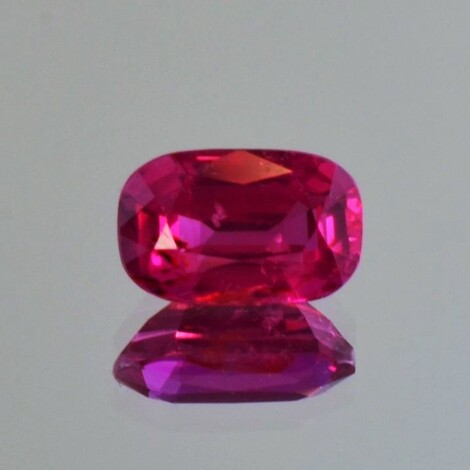 Ruby cushion pinkish red untreated 2.84 ct.