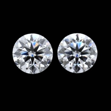 Diamanten Duo, Brillant (0,40 ct.) aus Afrika