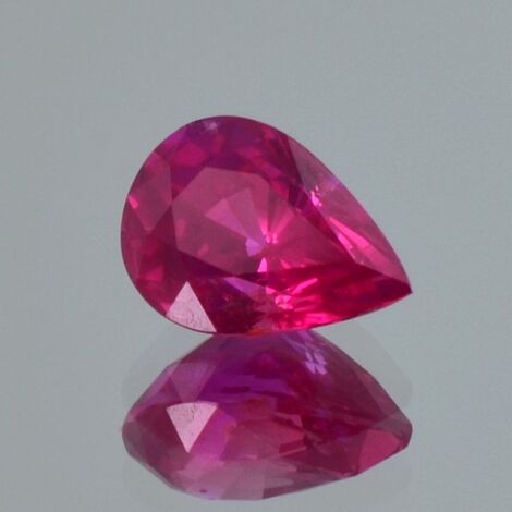 Rubin Tropfen rötlich-pink unbehandelt 1,71 ct