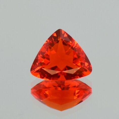 Fire Opal trillion reddish orange 2.00 ct