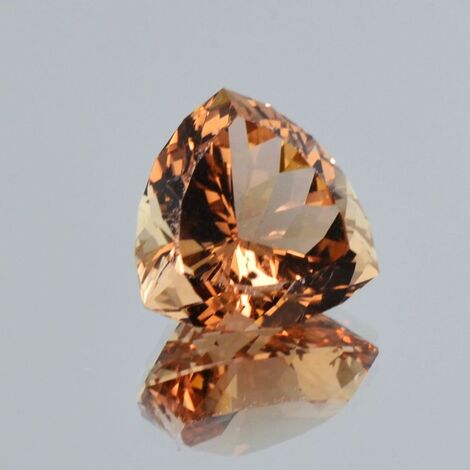 Topaz trillion orange brown untreated 17.21 ct.