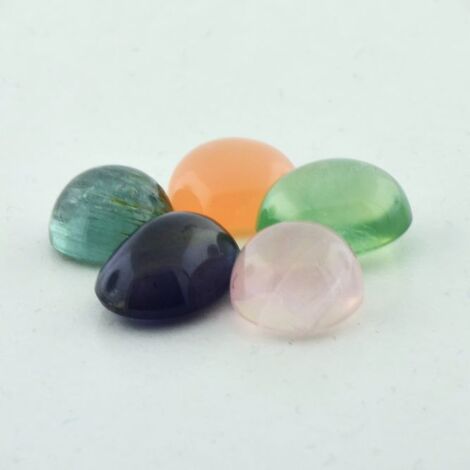 Mixed Lot cabochons multicolor 21.84 ct