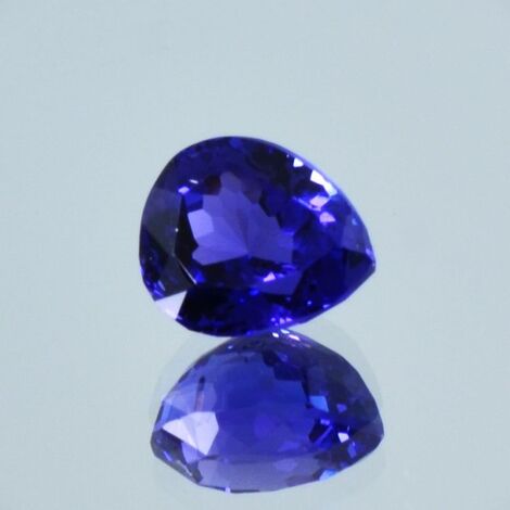 Tanzanite pear intense blue 2.64 ct