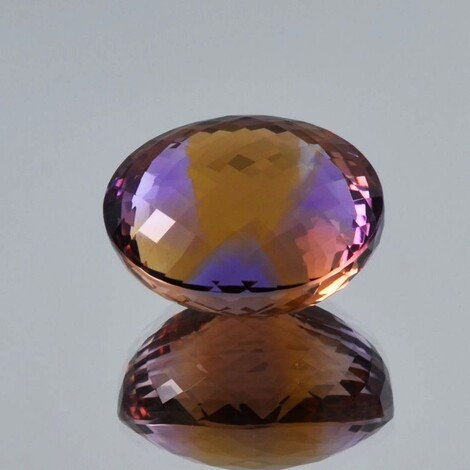 Ametrine oval lila+gelb 38.45 ct.