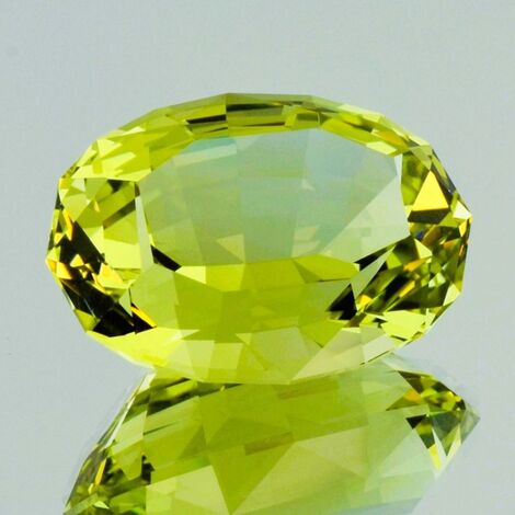 Heliodor, Design-Oval facettiert (55,88 ct.) aus Ukraine (Volodarsk-Volynskii)