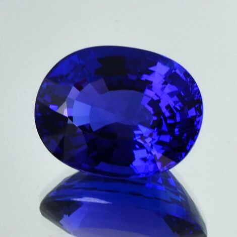 Tansanit oval intensives Blau 25,04 ct