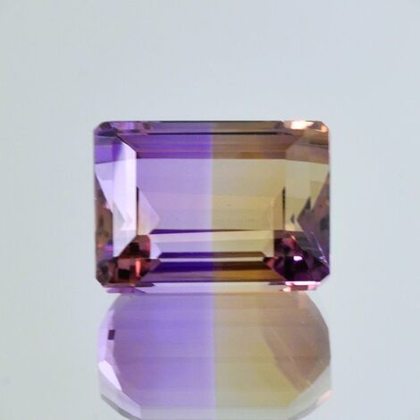 Ametrine octagon lila+gelb 22.10 ct.