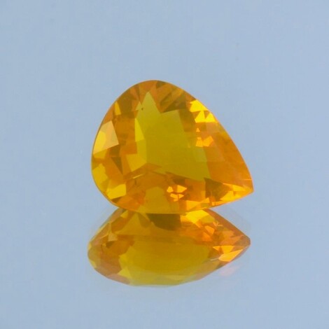 Fire Opal pear yellow orange untreated 2.94 ct