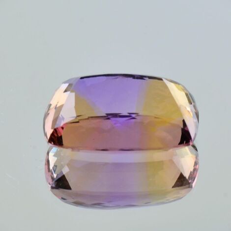 Ametrine cushion lila&gelb 27.27 ct.