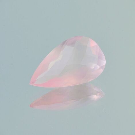 Rosenquarz Tropfen rosa 20,80 ct