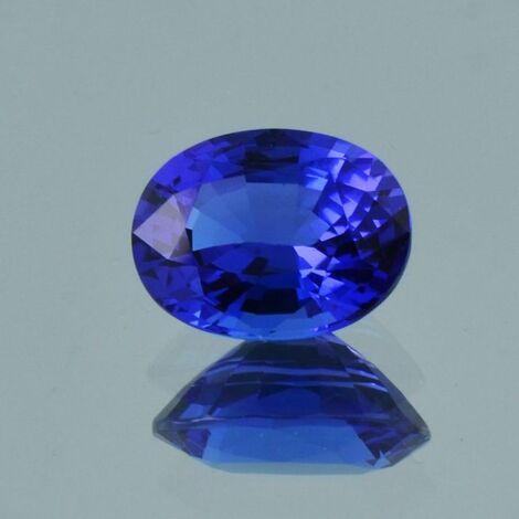 Tansanit oval intensives Blau 5,46 ct