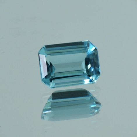 Indicolite Tourmaline octagon greenish light blue 2.30 ct