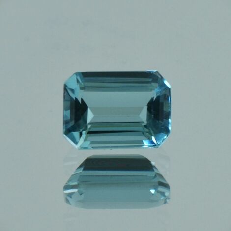 Indicolite Tourmaline octagon leicht greenish light blue 2.30 ct
