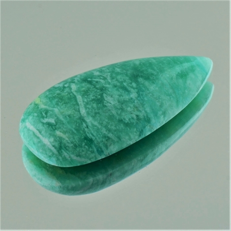 Amazonit, Tropfen Cabochon (21,75 ct.) aus Brasilien Amazonit, Tropfen Cabochon (21,75 ct.) aus Brasilien