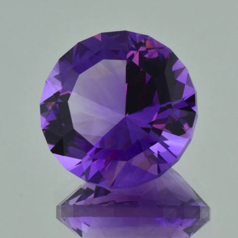 Amethyst round fantasy violet 34.25 ct.