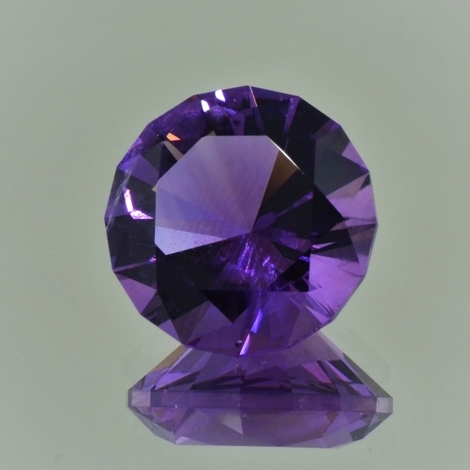 Amethyst round fantasy violet 13.40 ct