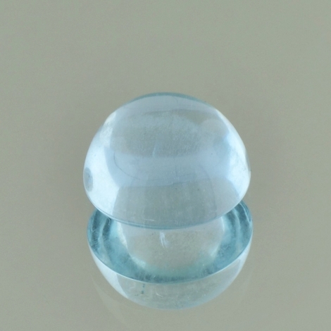 Aquamarin, Rund Cabochon (5,72 ct.) aus Brasilien Aquamarin, Rund Cabochon (5,72 ct.) aus Brasilien