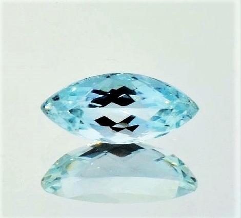 Aquamarin, Navette facettiert (0,9 - 1,0 ct.) aus Brasilien (Minas Gerais) Aquamarin, Navette facettiert (0,9 - 1,0 ct.) aus Brasilien (Minas Gerais)