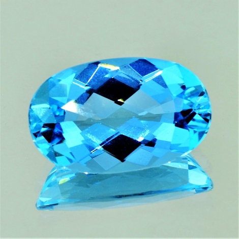 Aquamarin, Oval facettiert (17,26 ct.) aus Mosambik Aquamarin, Oval facettiert (17,26 ct.) aus Mosambik