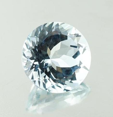 Aquamarin, Rund facettiert (2,0 - 2,2 ct.) aus Kenia Aquamarin, Rund facettiert (2,0 - 2,2 ct.) aus Kenia