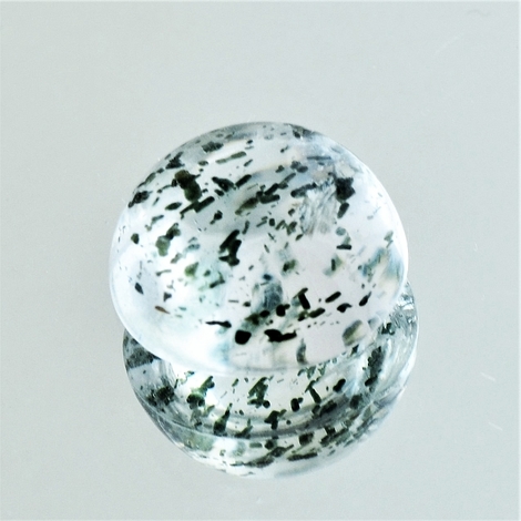 Einschluss-Quarz, Rund Cabochon (7,26 ct.) aus Brasilien Einschluss-Quarz, Rund Cabochon (7,26 ct.) aus Brasilien
