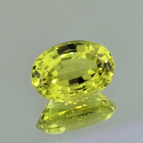 Chrysoberyll, Oval facettiert (6,33 ct.) aus Sri Lanka