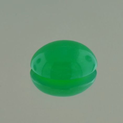 Chrysoprase cabochon oval green 10.97 ct