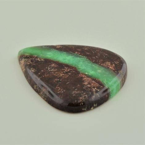Chrysoprase cabochon pear braun+grün 61.44 ct Chrysoprase cabochon pear braun+grün 61.44 ct