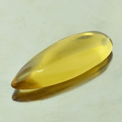 Citrine cabochon pear 16.32 ct