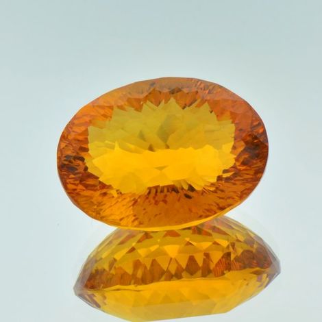 Citrine Design-Oval yellowish orange 44.38 ct