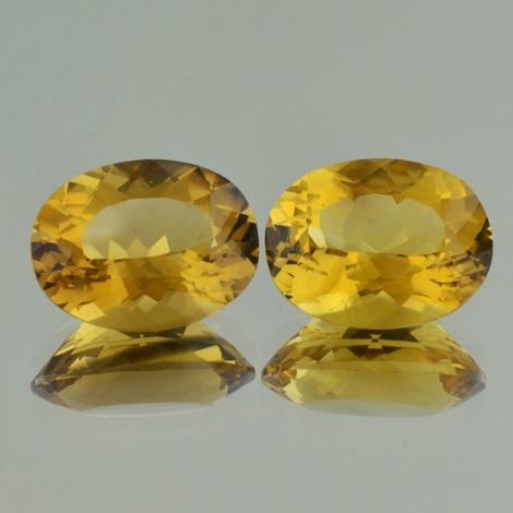 Citrin Duo, Oval facettiert (25,89 ct.) aus Brasilien