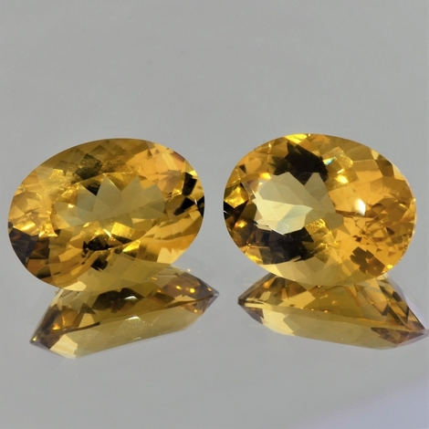 Citrin Duo oval goldgelb 26,49 ct Citrin Duo oval goldgelb 26,49 ct