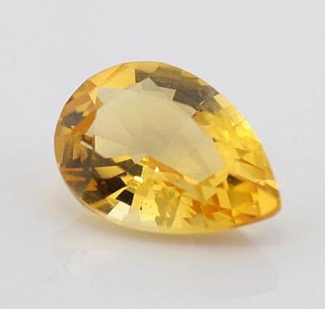 Citrin, Tropfen facettiert (1,5 - 1,6 ct.) aus Madagaskar