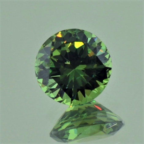 Demantoid, Rund facettiert (1,36 ct.) aus Namibia (Erongo, Green Dragon Mine)