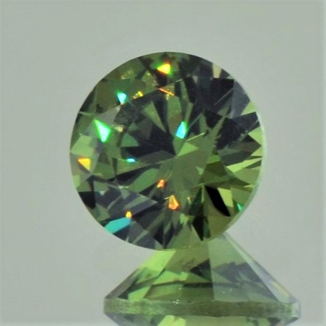 Demantoid Garnet round brilliant 2.52 ct