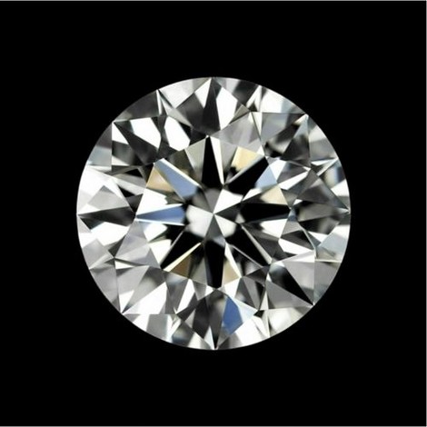 Diamond round brilliant leicht getöntes white J loupe clean 0.51 ct.