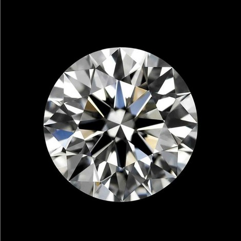 Diamond round brilliant hochfeines white D loupe clean 0.50 ct.