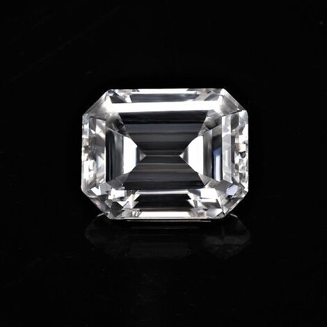Diamond octagon hochfeines white D loupe clean 0.44 ct