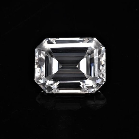 Diamond octagon hochfeines white D loupe clean 0.52 ct