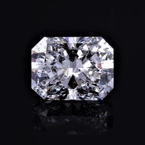 Diamond radiant hochfeines white D loupe clean