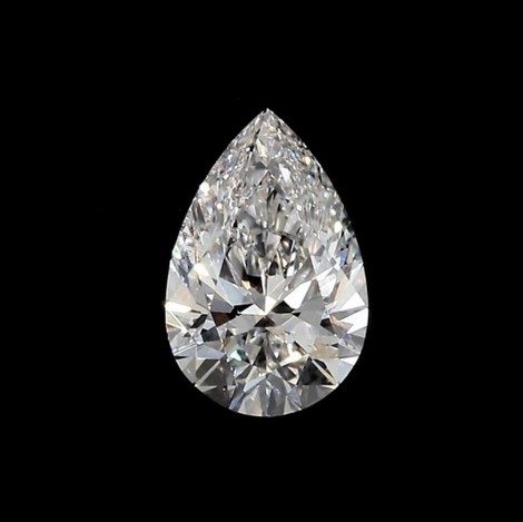 Diamant Tropfen brillantiert getoentes Weiss J si1 0,40 ct