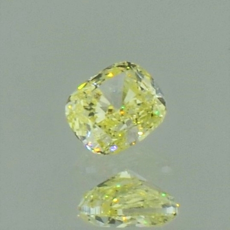 Farbdiamant antik-brillantiert gelb 0,41 ct