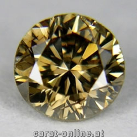 Farbdiamant Brillant gelblich braun 1,21 ct Farbdiamant Brillant gelblich braun 1,21 ct