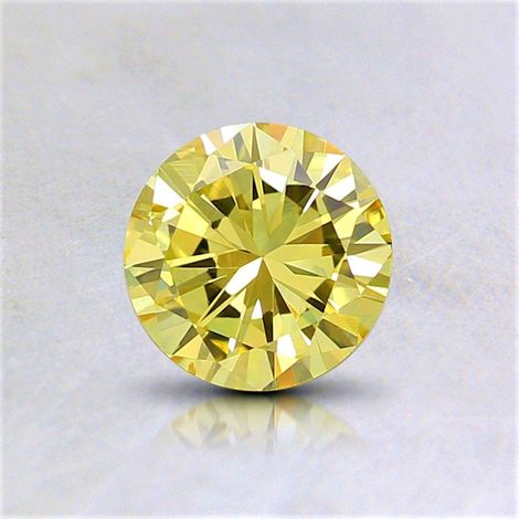 Fancy Diamond round brilliant vivid yellow vs1 0.28 ct